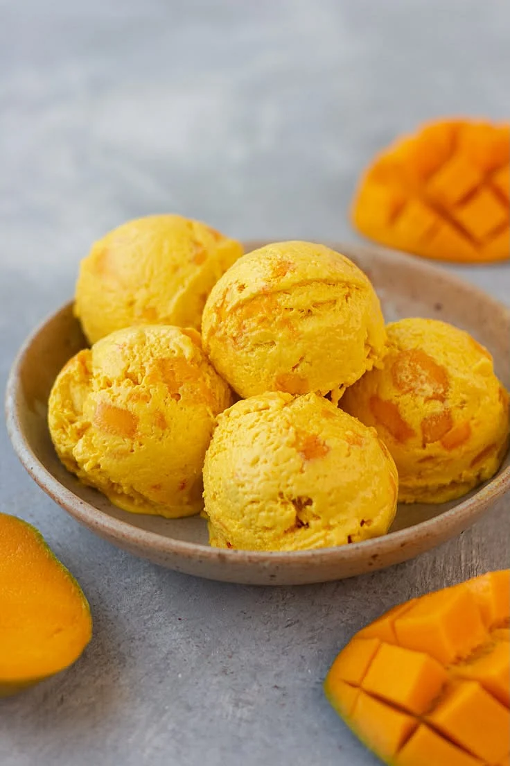 Mango Flavor Ice Cream