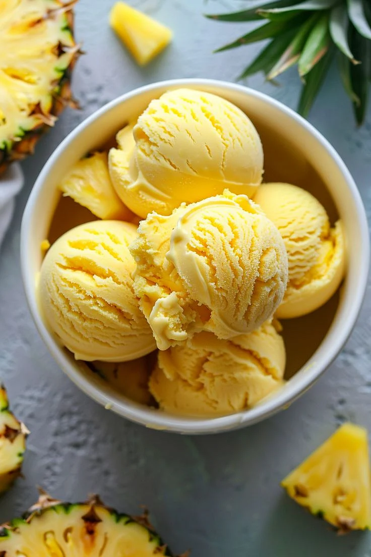 Pineapple Flavor Ice Cream