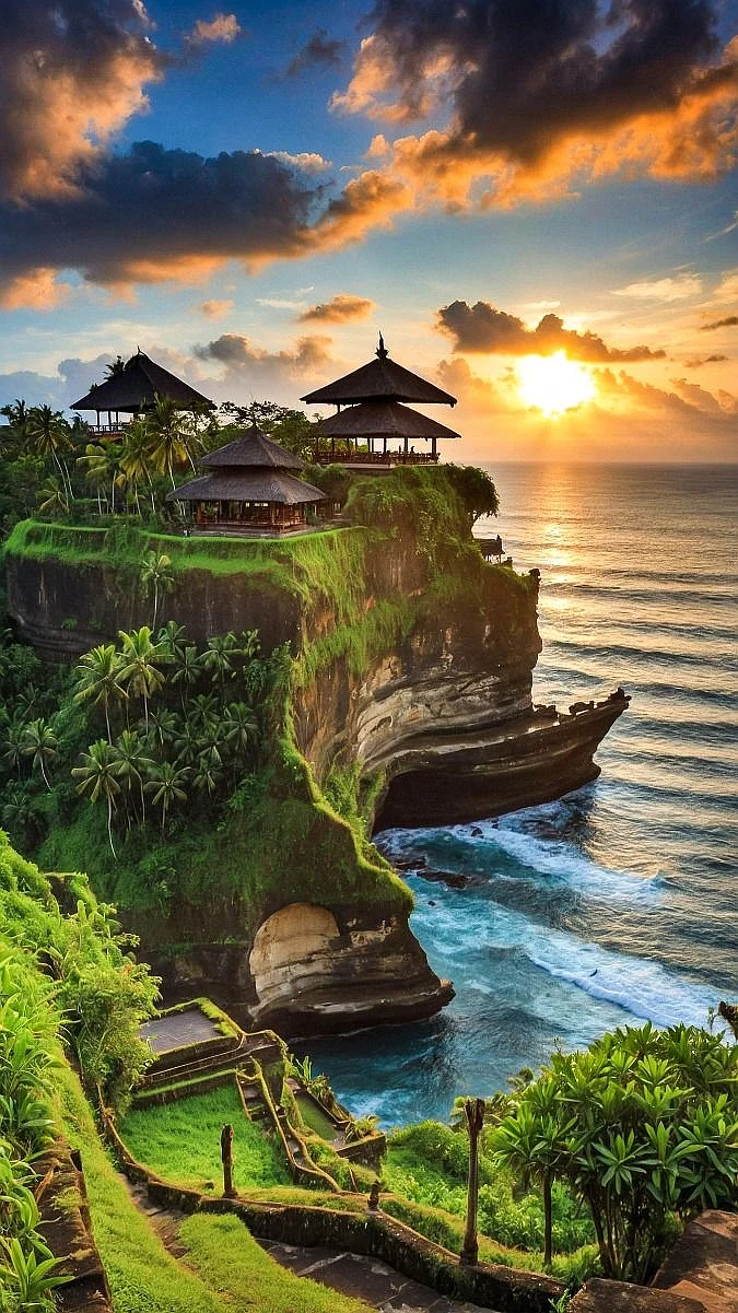 Sunset Serenity at Tanah Lot Temple Bali 1