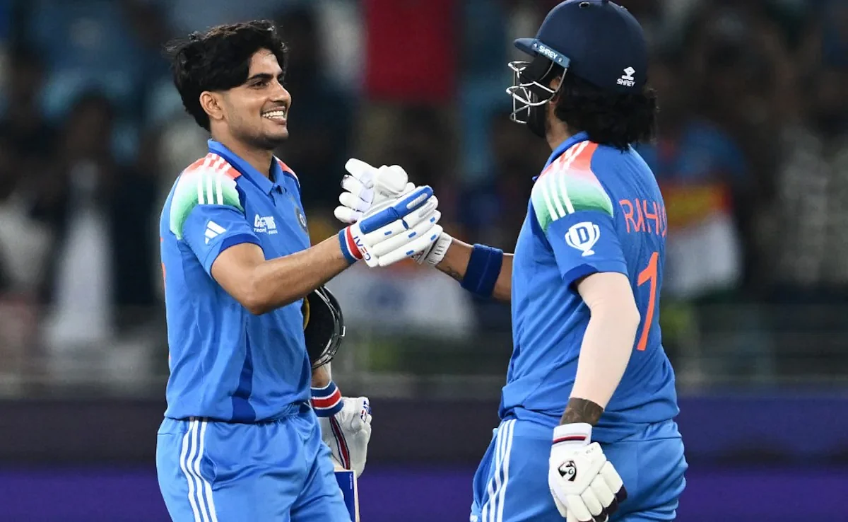 Shubman Gill with KL Rahul