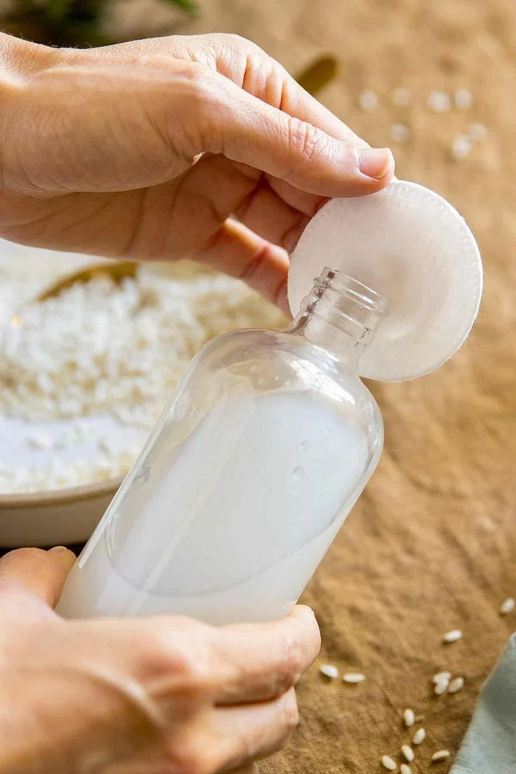 DIY Brightening Rice Water Toner with Niacinamide and Glycerin