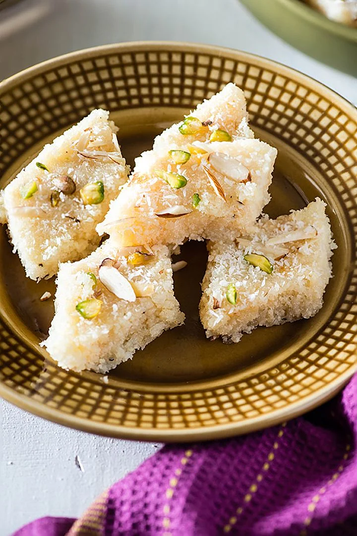 coconut barfi