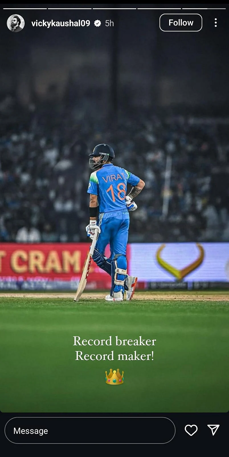 Vicky Kaushals Instagram Story