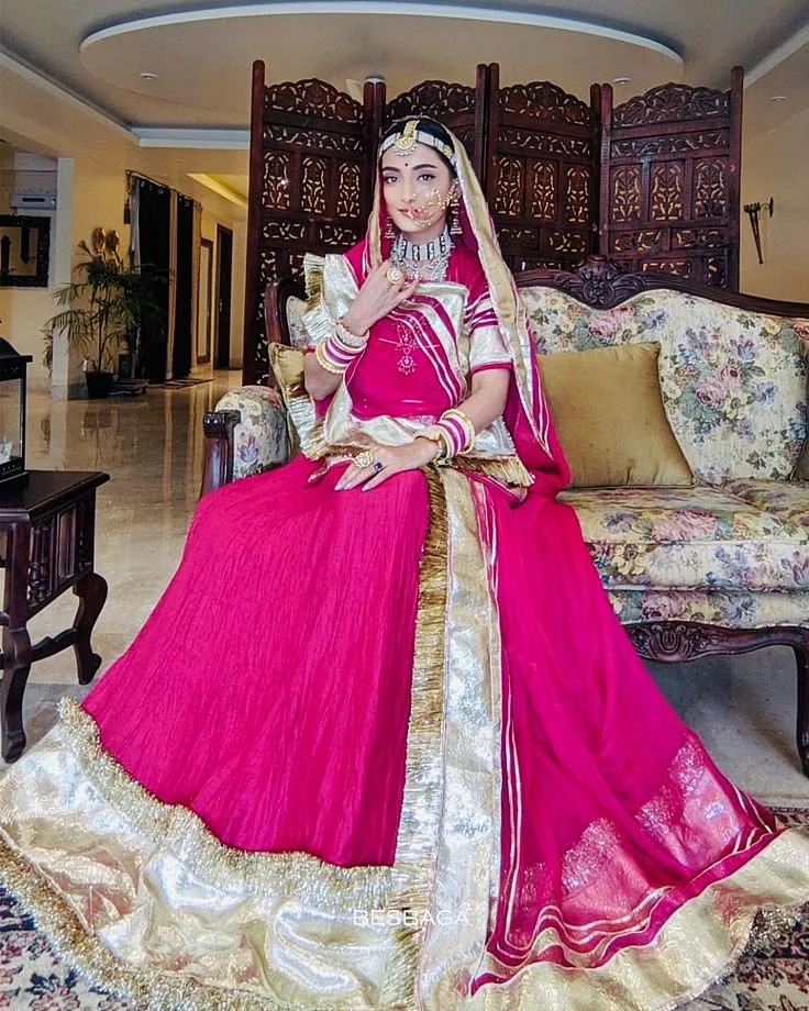 Jaisalmer Princess in poshak from BESBAGA Royal Family Royal Rajputana