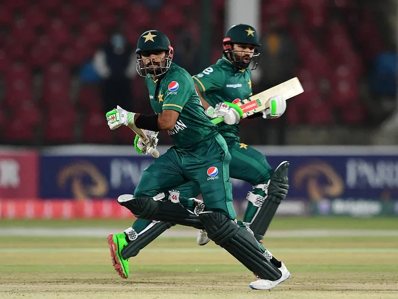 Babar Azam with Muhammad Rizwan