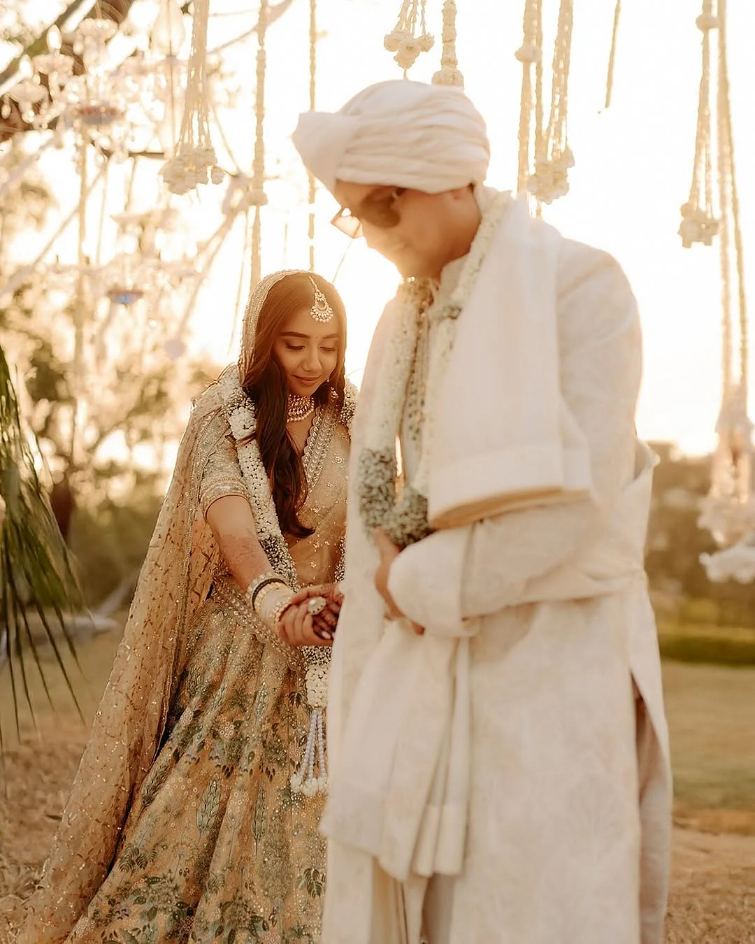 25.2.25 …vrishankkhanal and I are wearing custom outfits and jewels by anitadongre Styled by aakrutisejpal Makeup by sahithya.shetty Hair by shrushtibirje23 by theweddingfiles Wedding planners pla 2