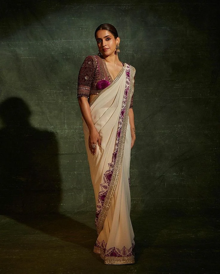 Sanya Malhotra Latest Saree 1