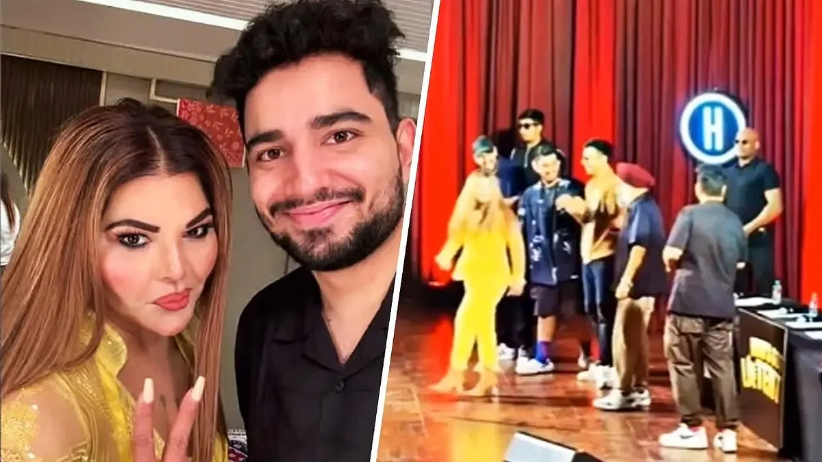 did rakhi sawant throw a chair on samay rainas india s got latent stage 1728459784211 169