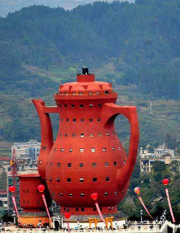 teapot shaped building