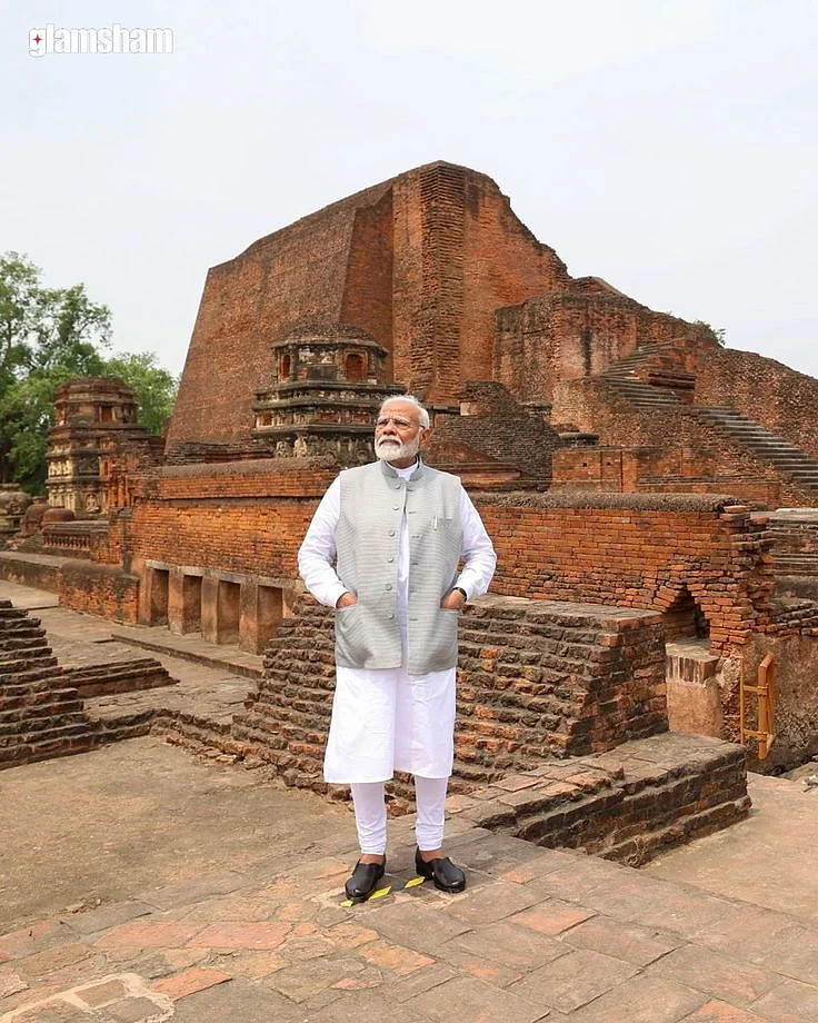 PM Modi reveals the 1700 crore Nalanda University campus rejuvenating its 12th century heritage and promising a beacon of education and cultural revival in contemporary India Glamsham NarendraModi PM BJP