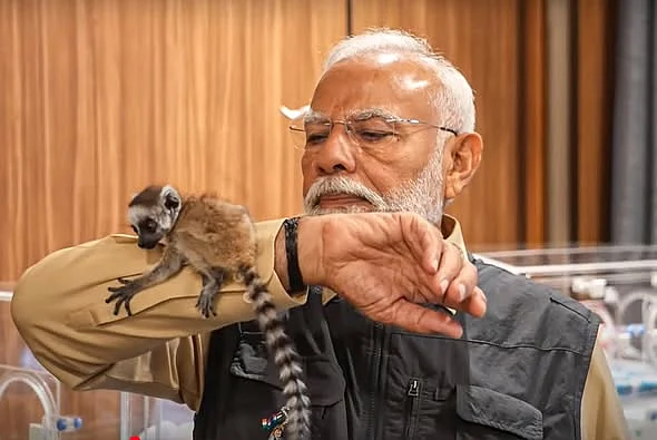 PM Modi with Animals