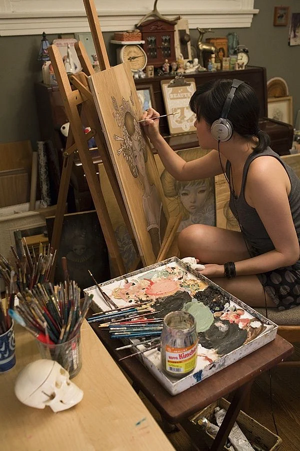 Audrey Kawasakis Creative Workspace 11 pics
