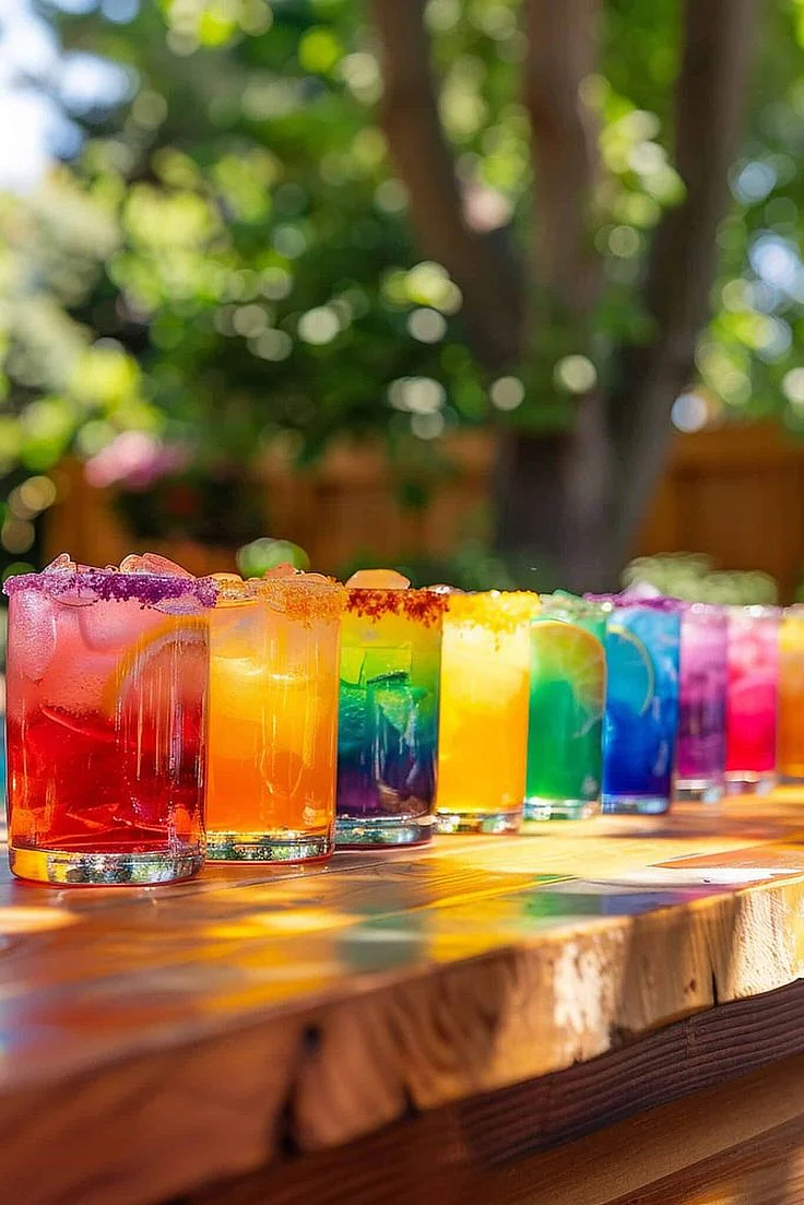 Colorful Drinks for Holi