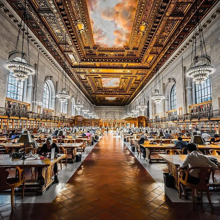 The Rose Reading Room in the New York Public…