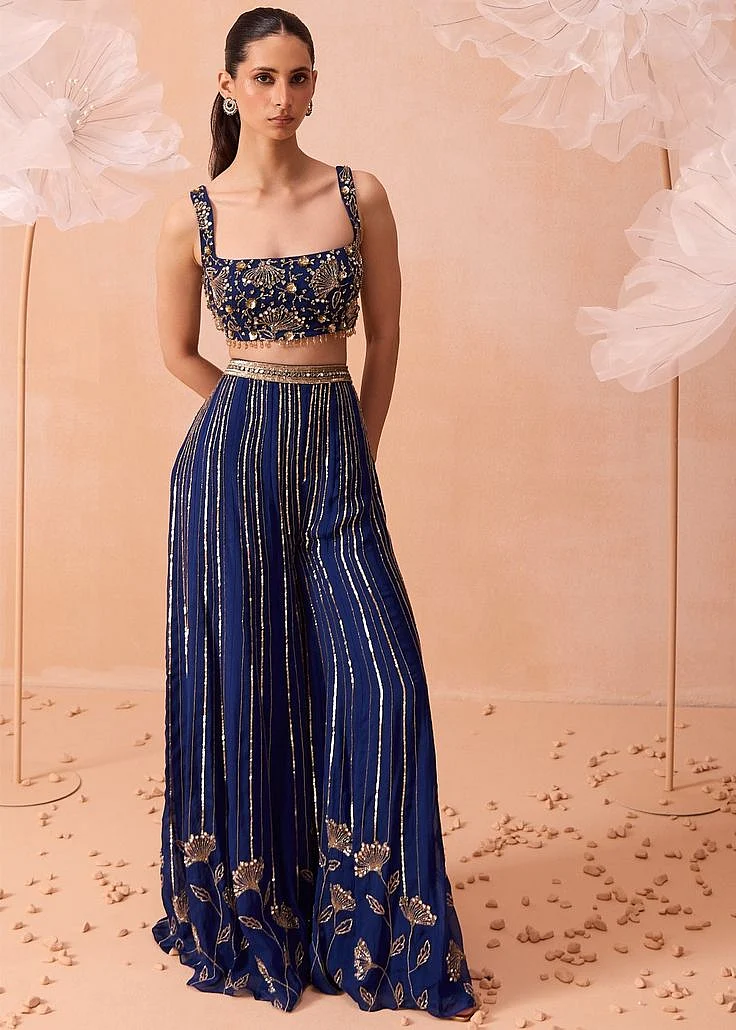 Indigo Mirror Pant Set