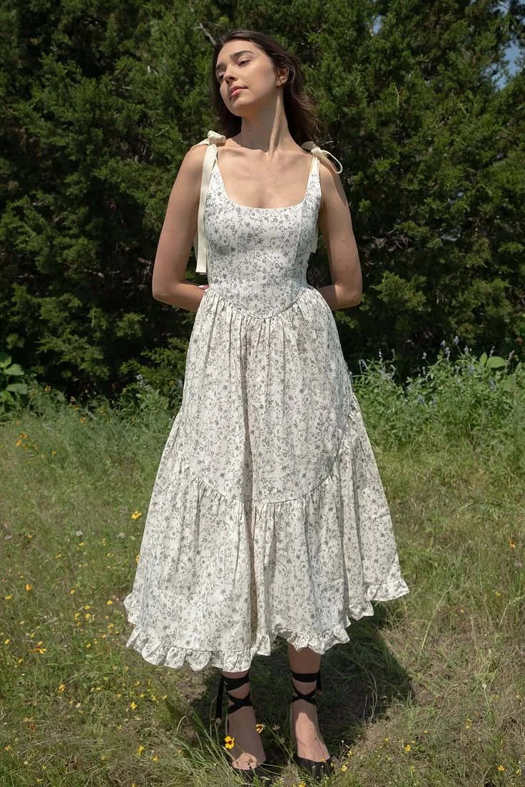 Mirabelle Dress in Pearl Floral