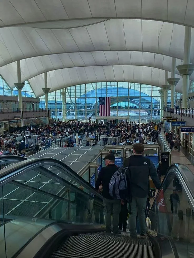 Denver international airport security TSA line