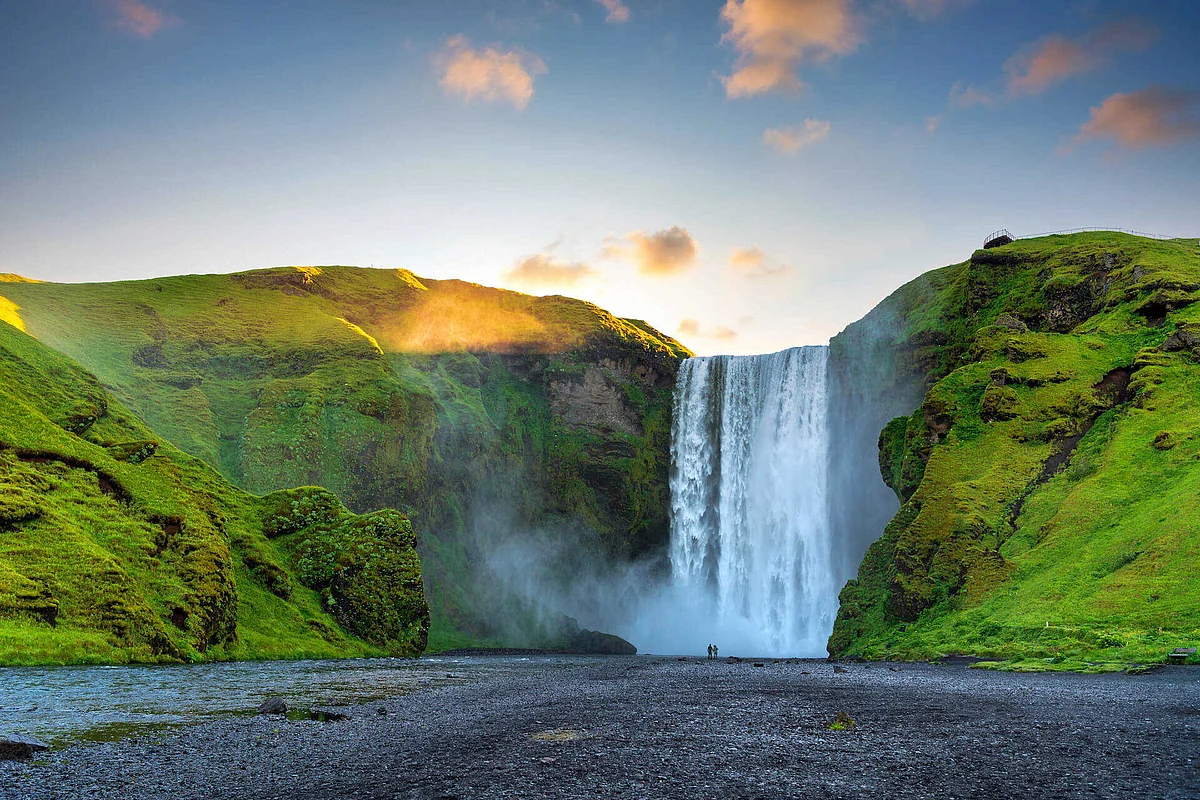 the amazing skogafoss falls in iceland adobe stock 2847