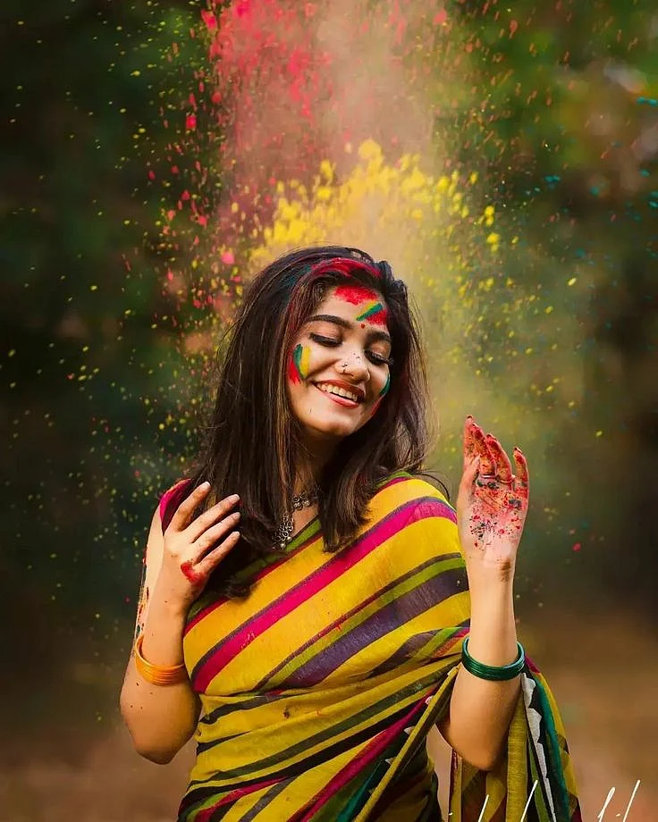 holi hair