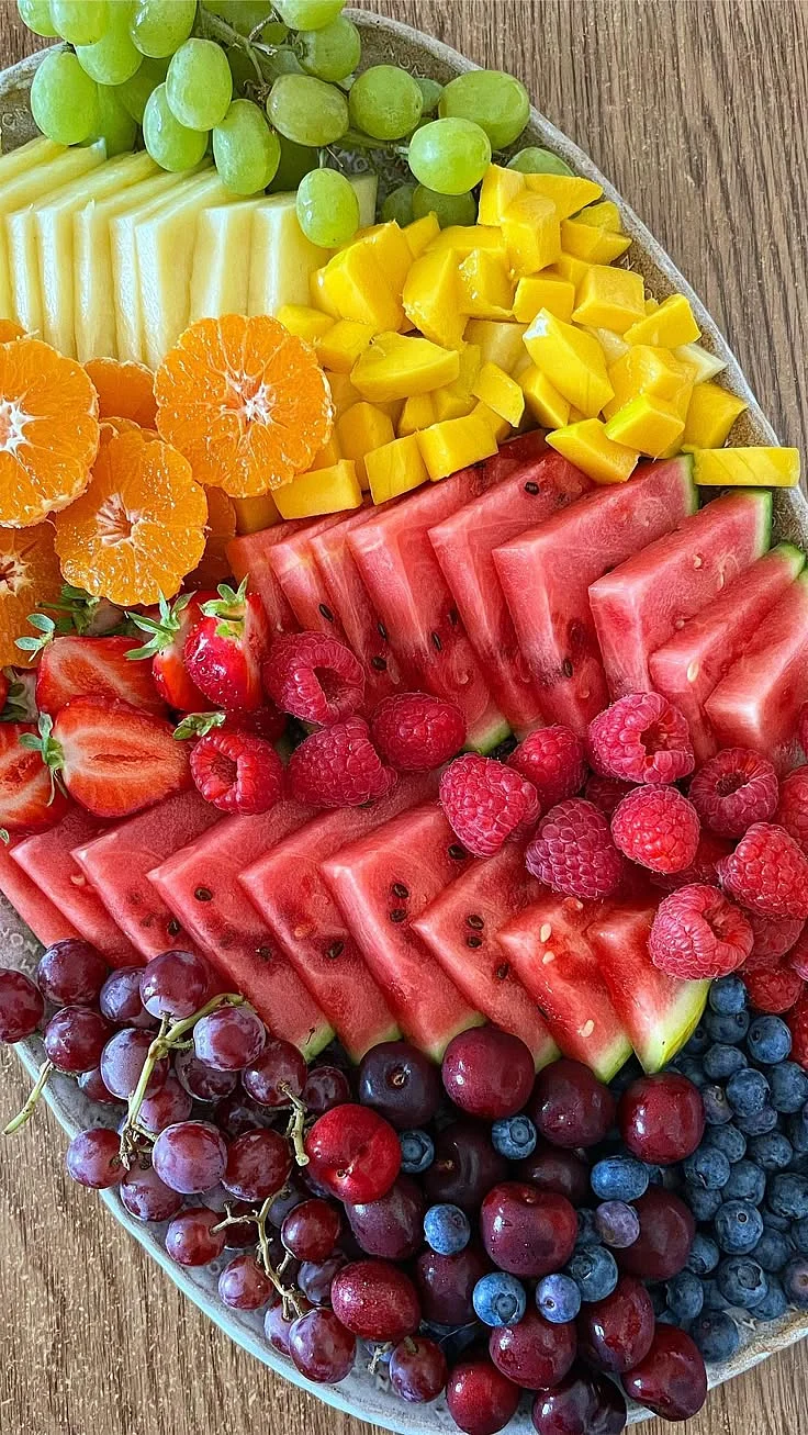 Recreating Recipes Rainbow Fruit Platter… 1