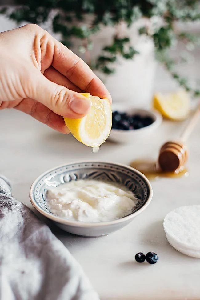 Yogurt and Lemon Face Mask