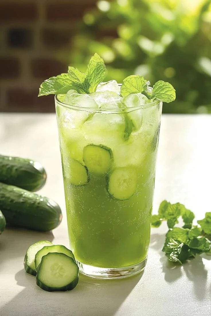 Cucumber mint drink