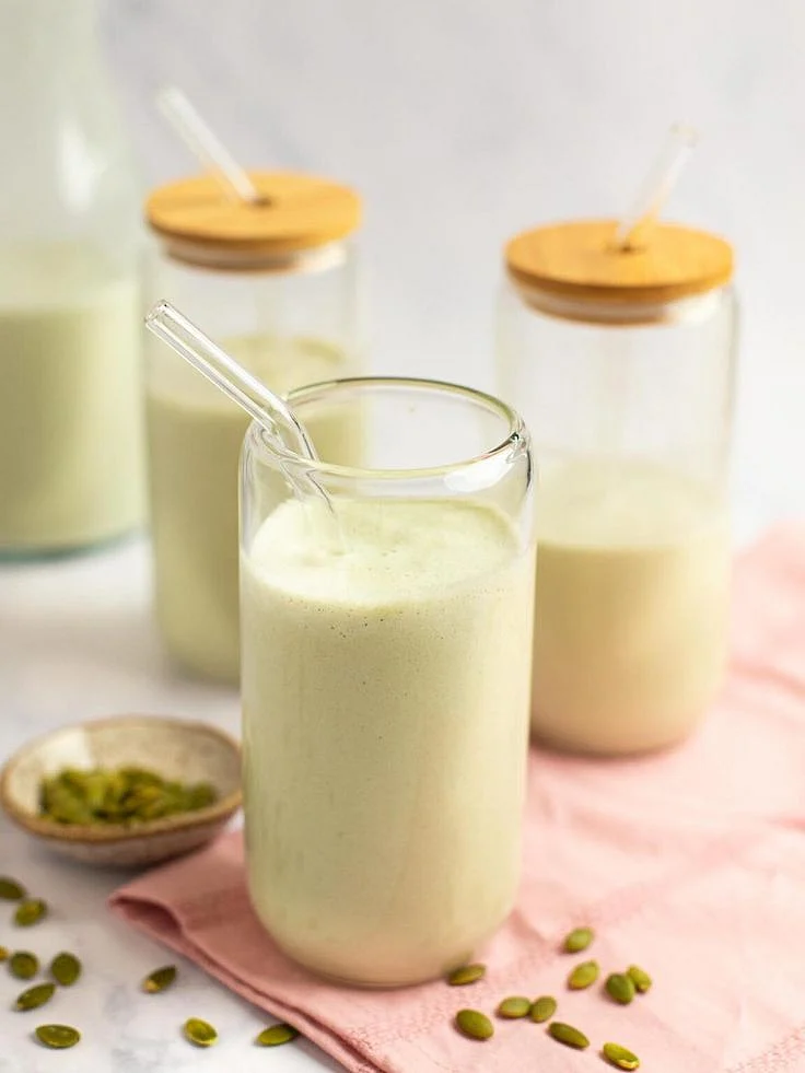 pumpkin seeds in milk