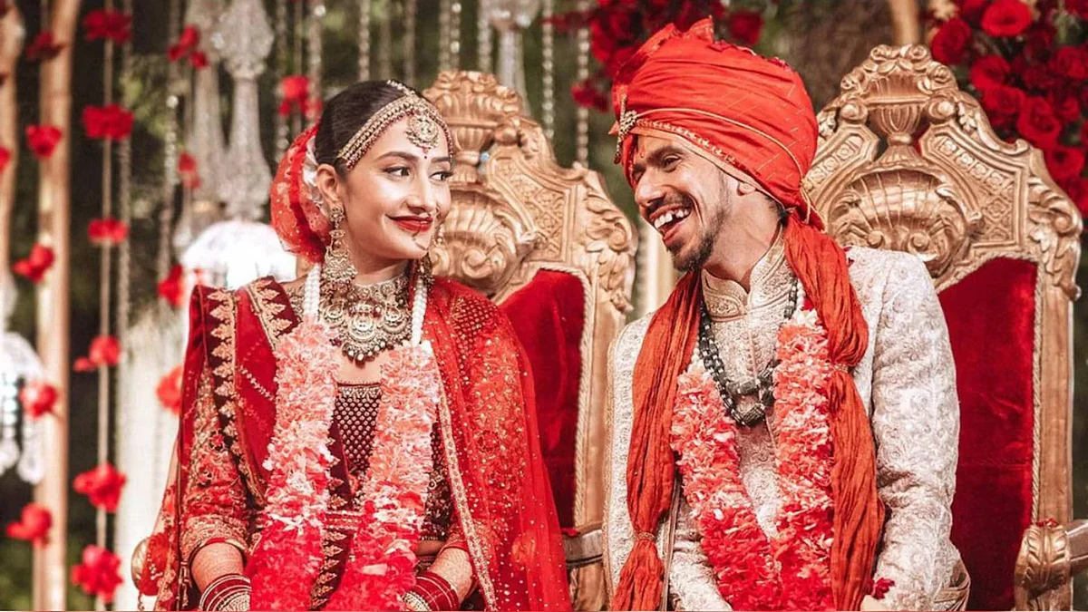 Yuzi Chahal with Dhanashree Verma