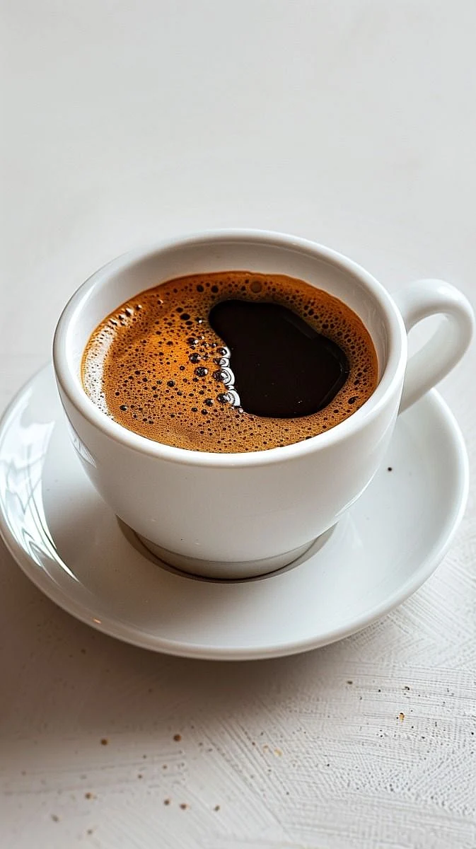 black coffee. 4