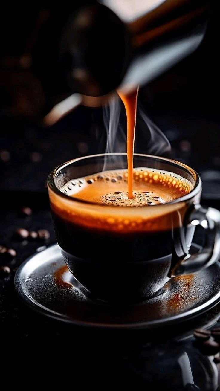 black coffee. 3