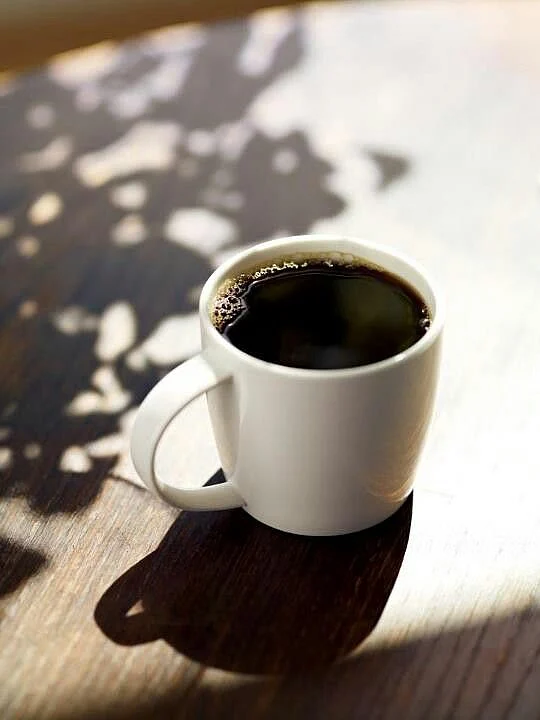 black coffee. 6