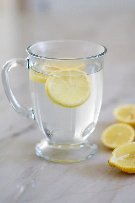 hot water and lemon