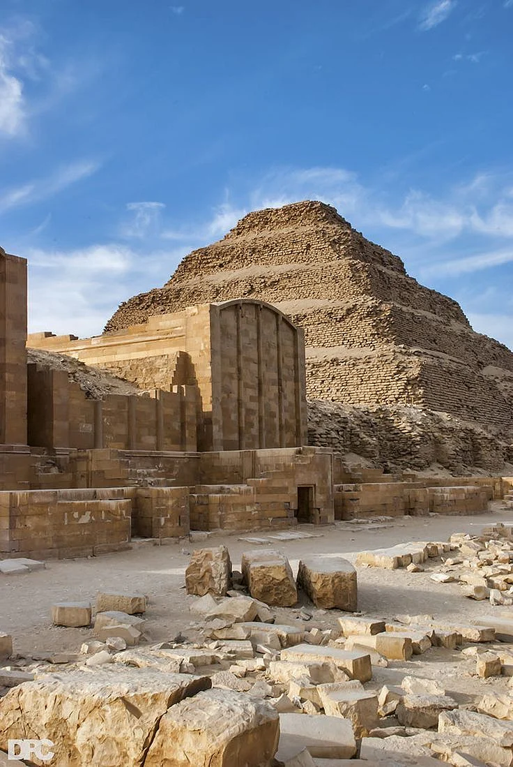 The Step Pyramid of Zoser at Saqqara was built…