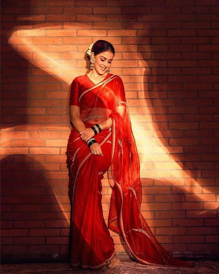 red saree 4