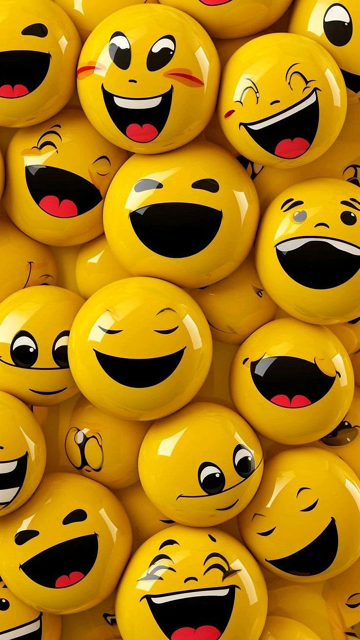 3D Glossy Laughing Emojis Mobile Skin Just ₹149