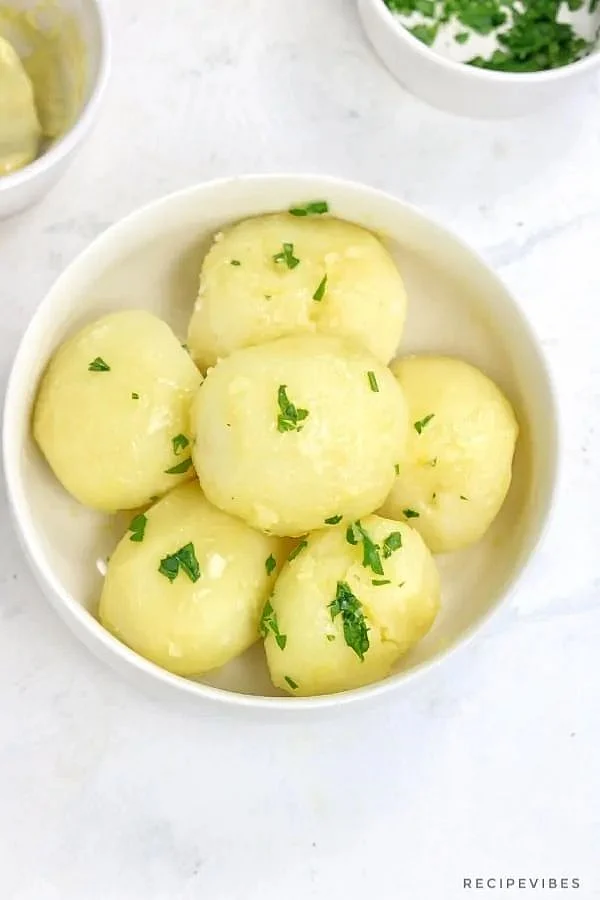 Boiled potatoes