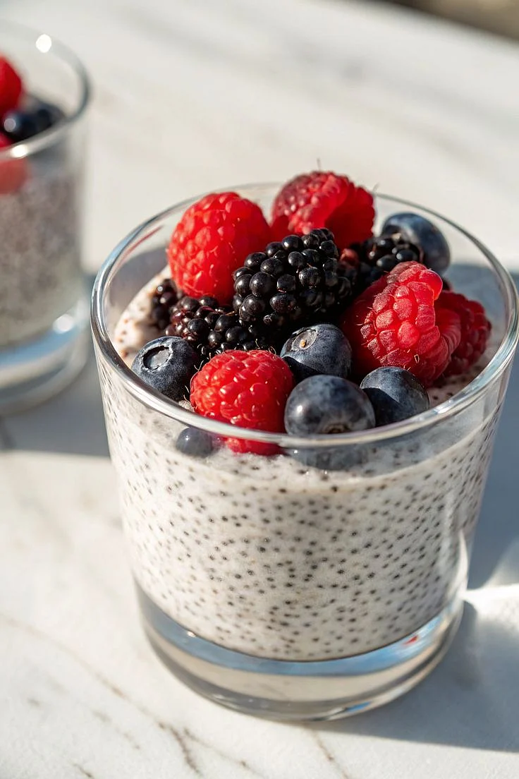Milk and Chia Seeds