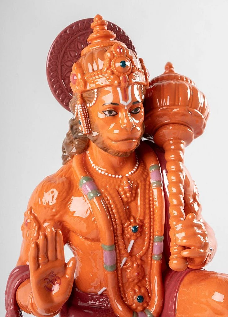 FormFluent – Lladró Hanuman Orange Close up Face