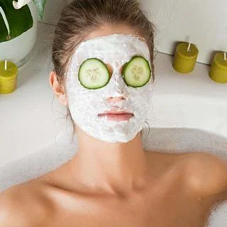 Cucumber on eyes 5