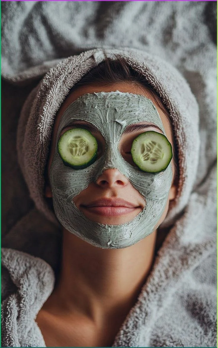 Cucumber on eyes