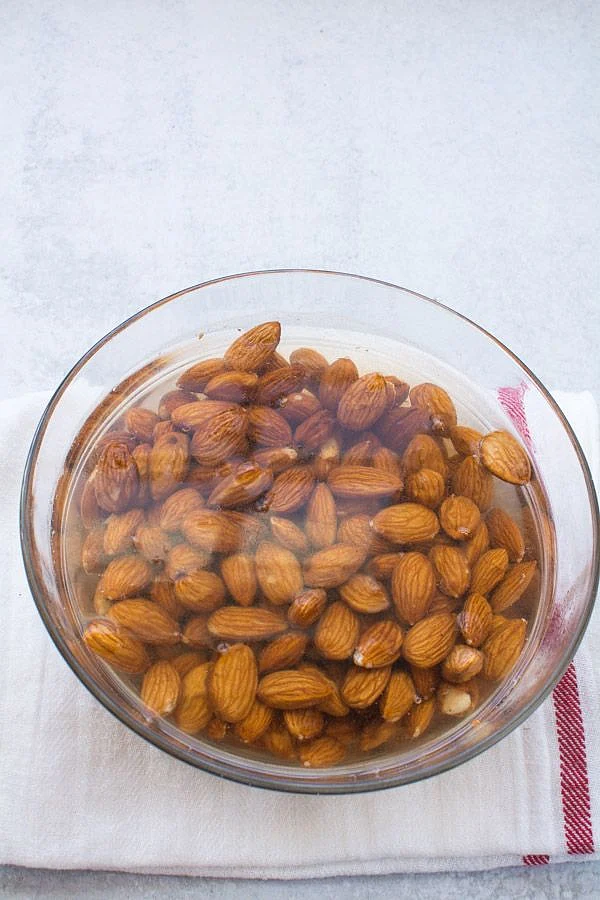 soaked almonds. 3