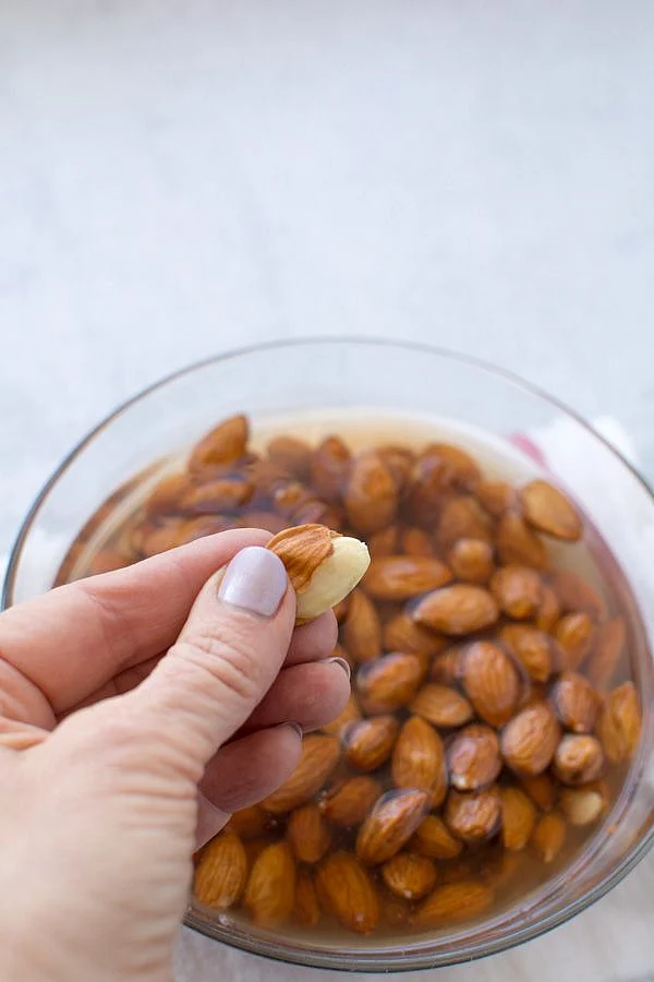 soaked almonds. 4