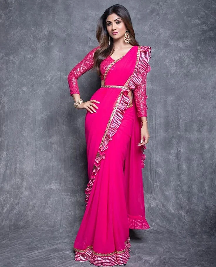 Ruffle Saree 4