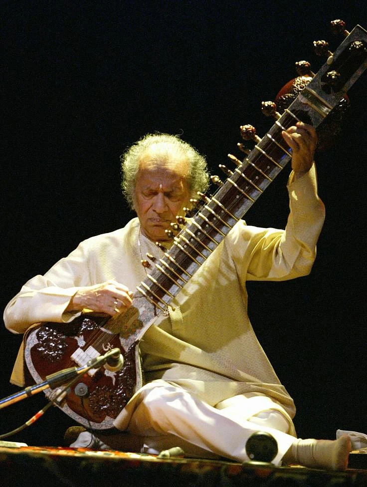 Ravi Shankar et sa sitar