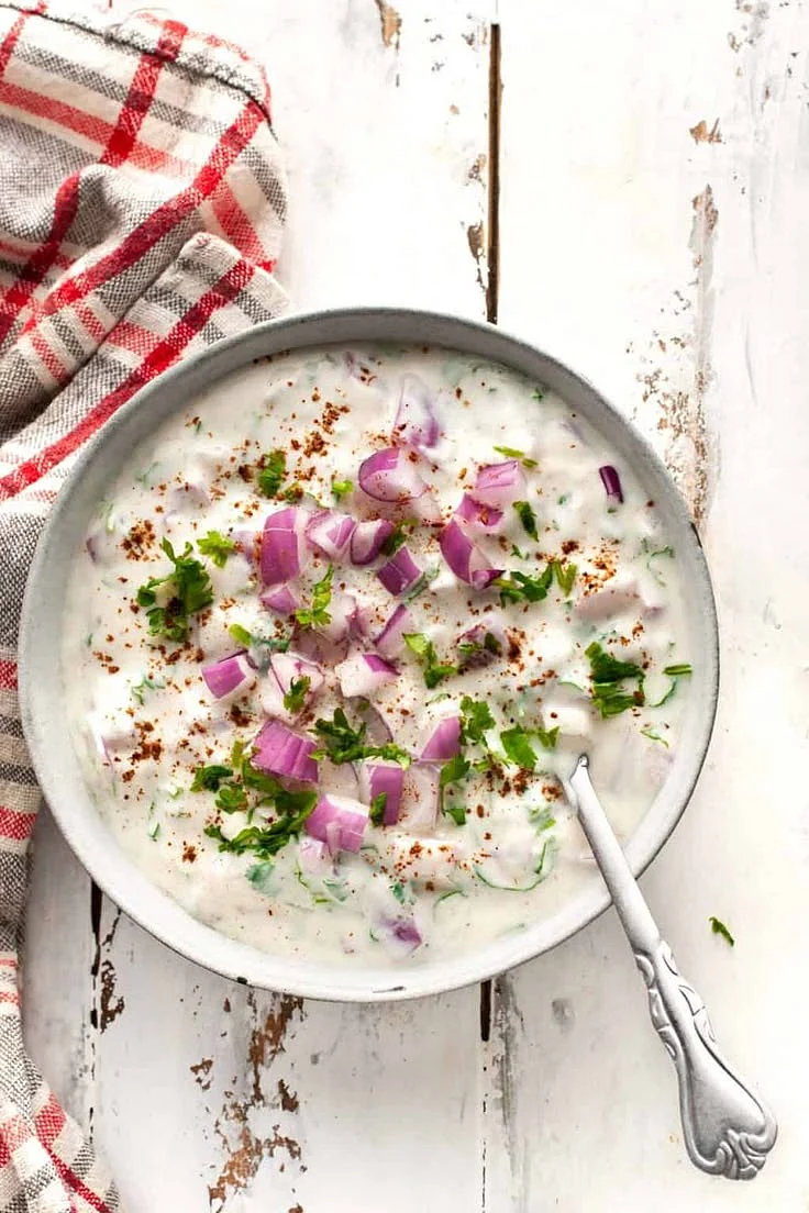 Onion raita