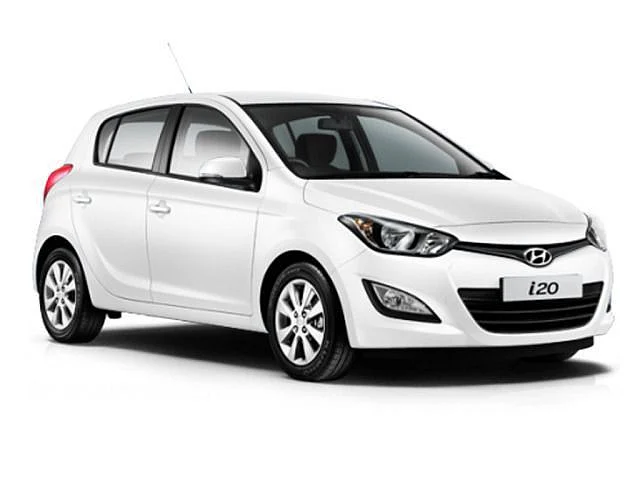 White coloured Hyundai i20 car design