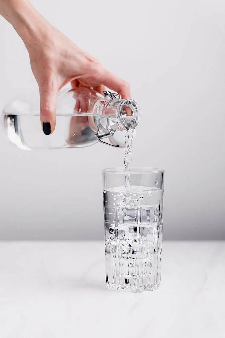 drinking hot water. 6