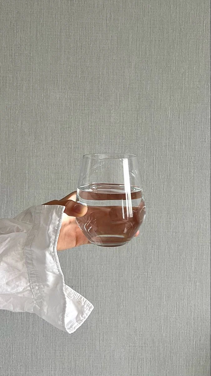 drinking hot water. 7
