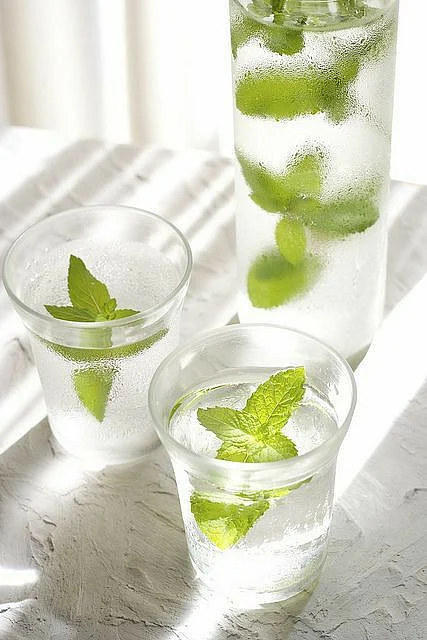 Mint water. 6