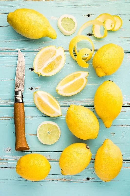 Lemon peels. 6